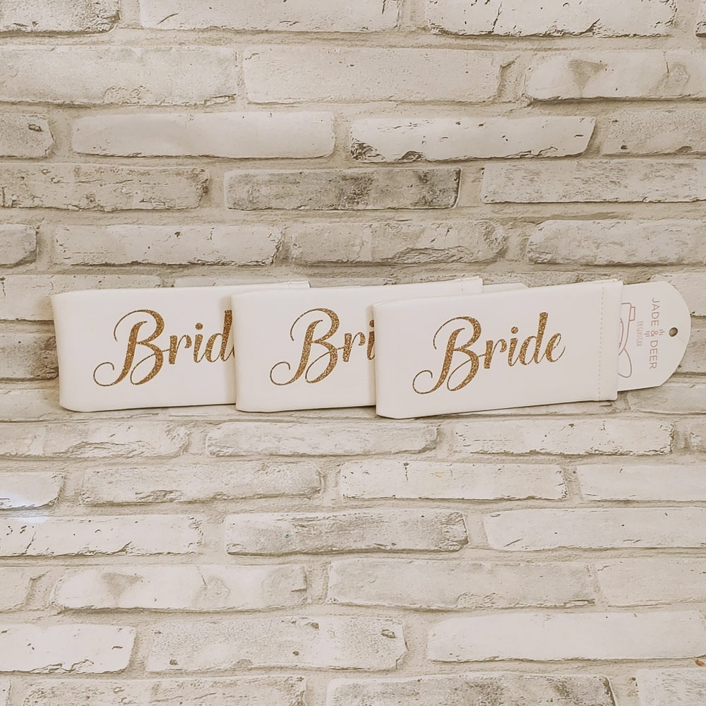Bride Glitter Eyeglass Pouch Case